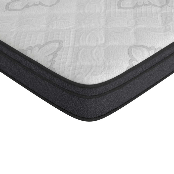 Evie 9.25" Queen Mattress White and Black