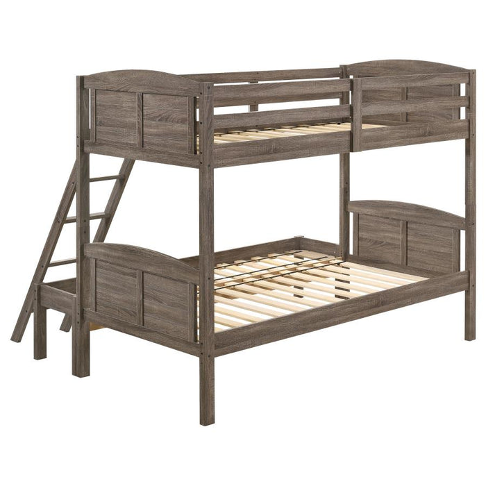 Flynn Twin Over Full Bunk Bed Weathered Brow