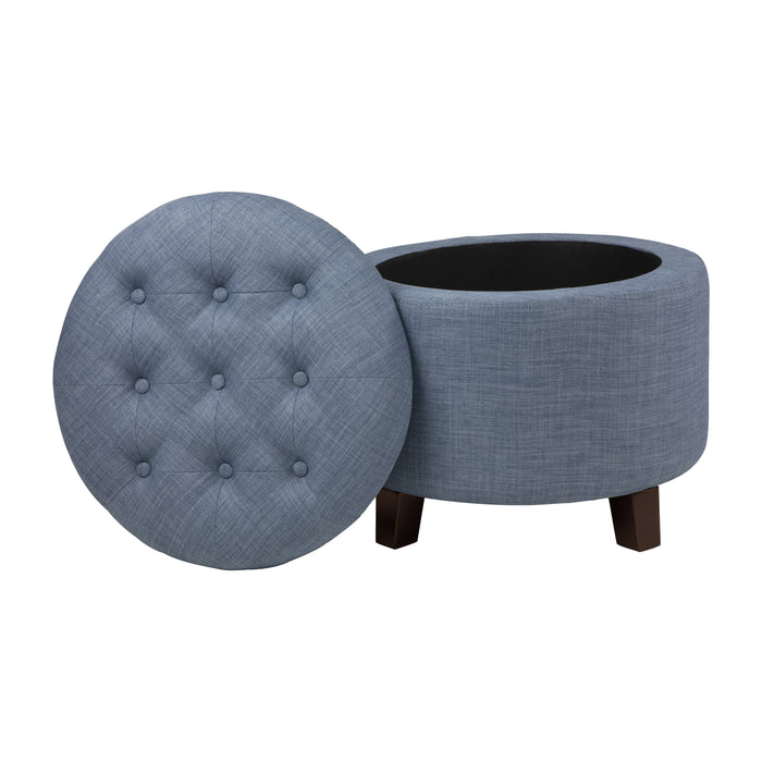 Cleo Storage Ottoman BLUE