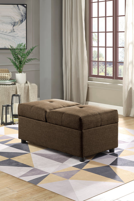 Denby Storage Ottoman Chair BROWN