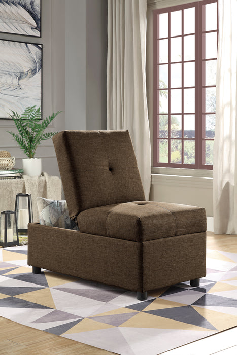 Denby Storage Ottoman Chair BROWN