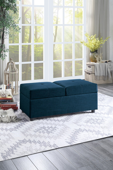 Denby Storage Ottoman Chair BLUE