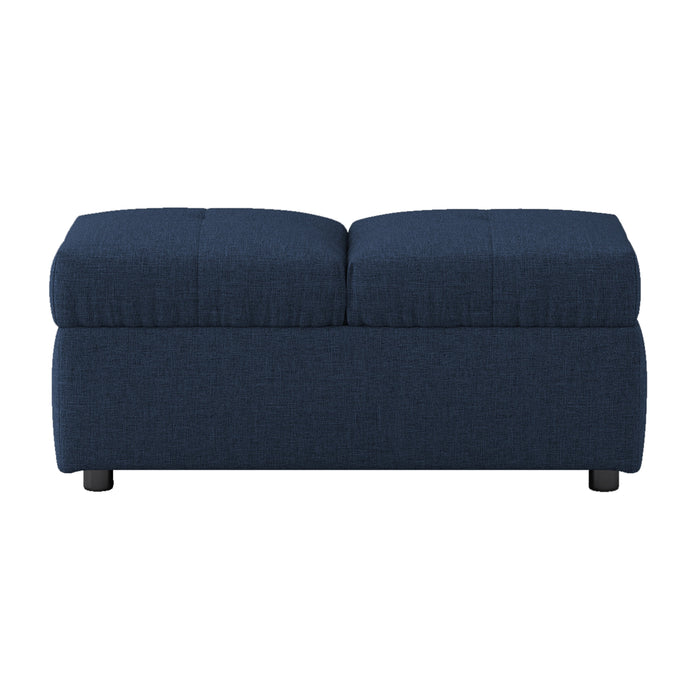 Denby Storage Ottoman Chair BLUE