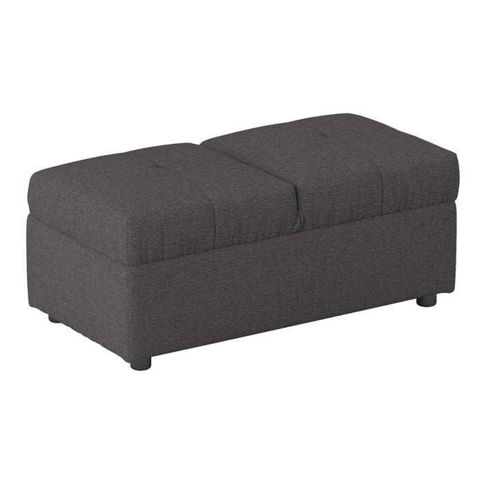 Denby Storage Ottoman Chair  GREY