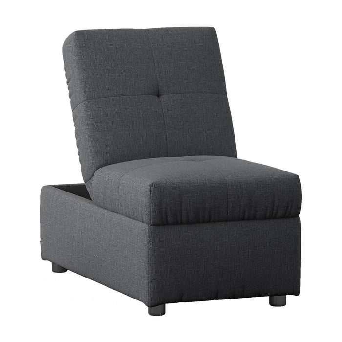 Denby Storage Ottoman Chair  GREY