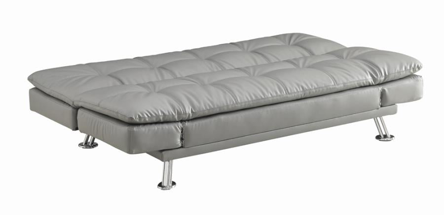 Dilleston Tufted Back Upholstered Sofa Bed Grey