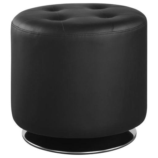 bowman-round-upholstered-ottoman-black