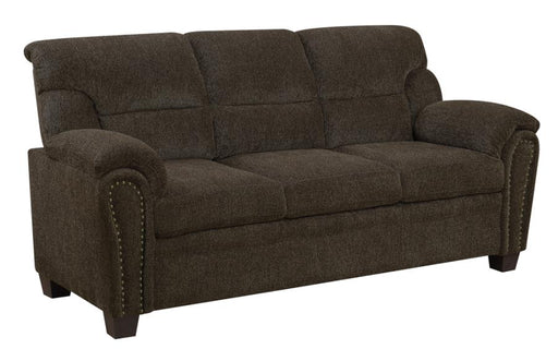 clementine-upholstered-sofa-with-nailhead-trim-brown