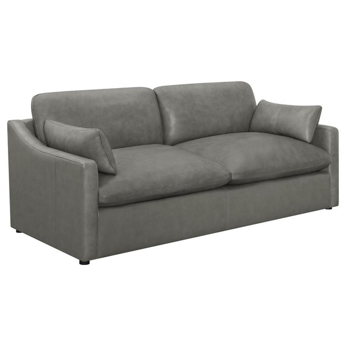 Grayson Top Grain Leather Sofa GREY