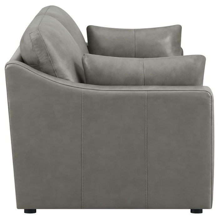 Grayson Top Grain Leather Sofa GREY