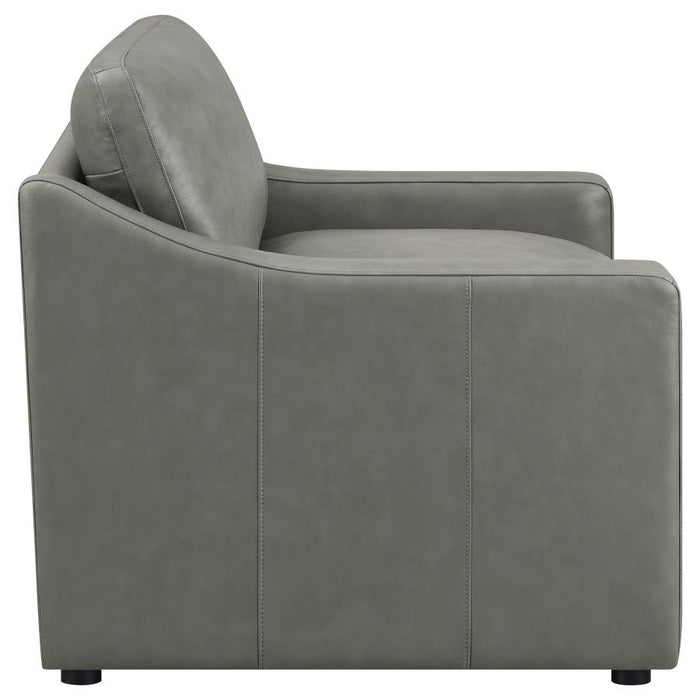 Grayson Top Grain Leather Sofa GREY