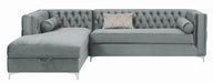 bellaire-button-tufted-upholstered-sectional-silver