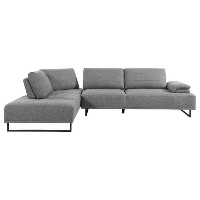 Arden 2-piece Adjustable Back Sectional Taupe