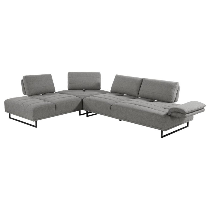 Arden 2-piece Adjustable Back Sectional Taupe