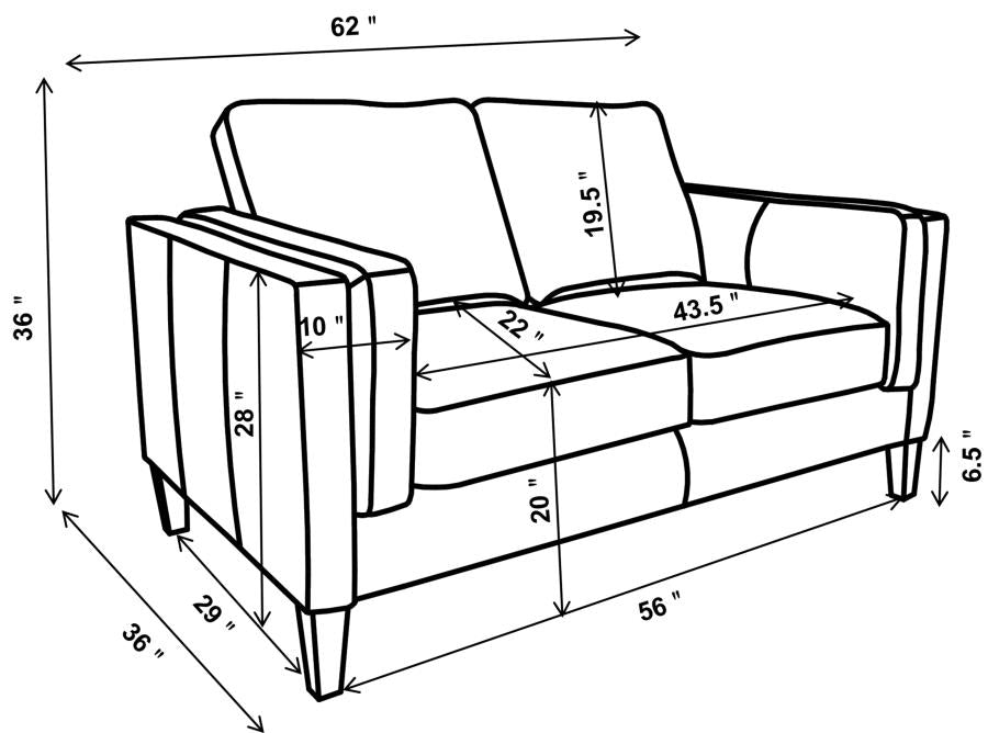 Locke Sofa VINTAGE BROWN