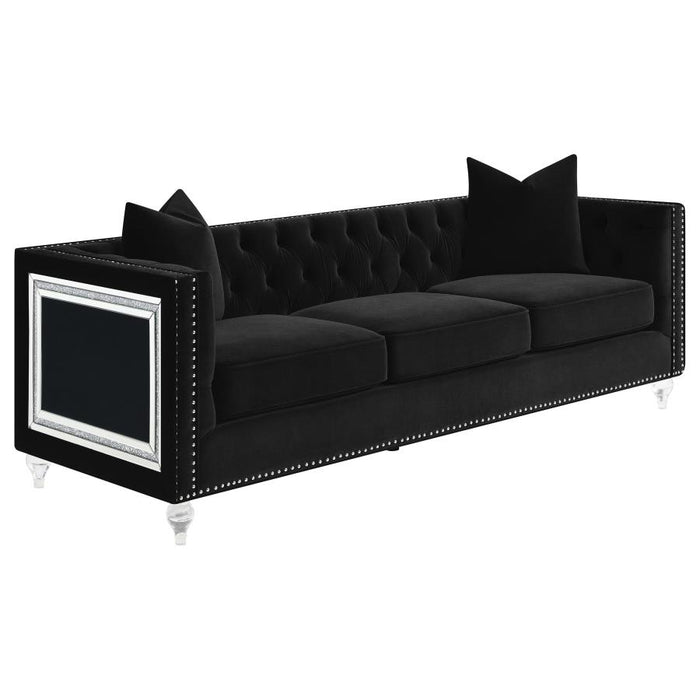 Delilah Sofa BLACK VELVET