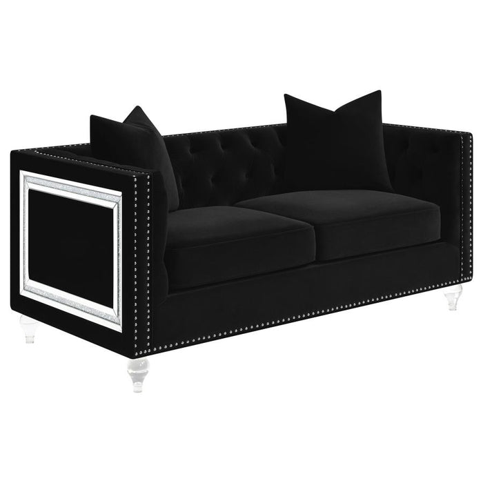 Delilah Sofa BLACK VELVET