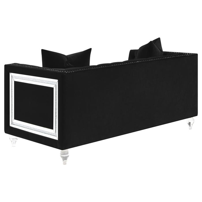 Delilah Sofa BLACK VELVET