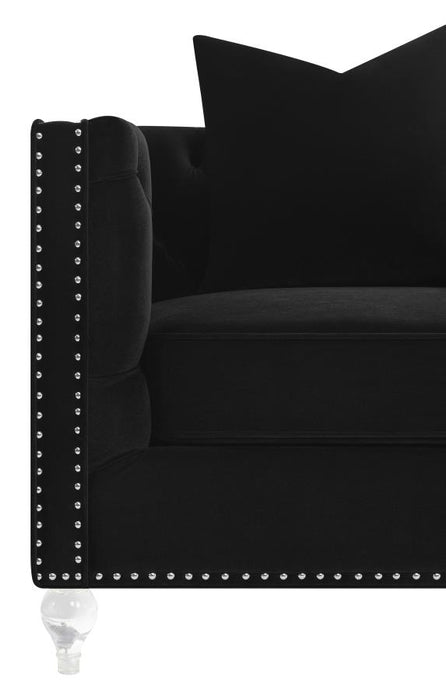 Delilah Sofa BLACK VELVET