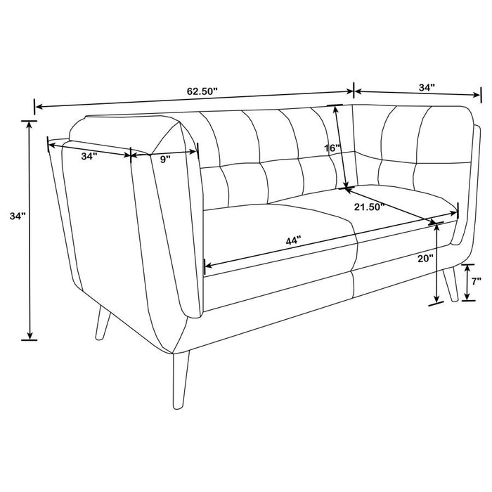 Thatcher Sofa BROWN