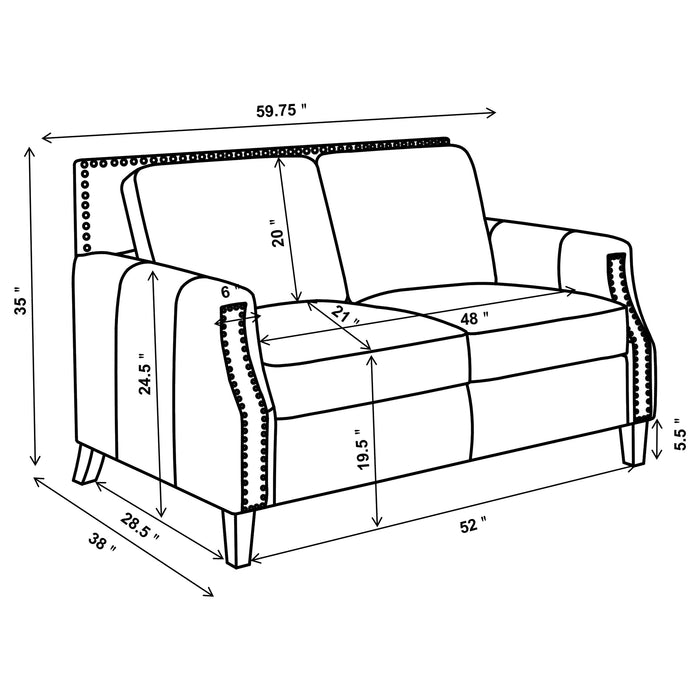 Leaton Stationary Loveseat