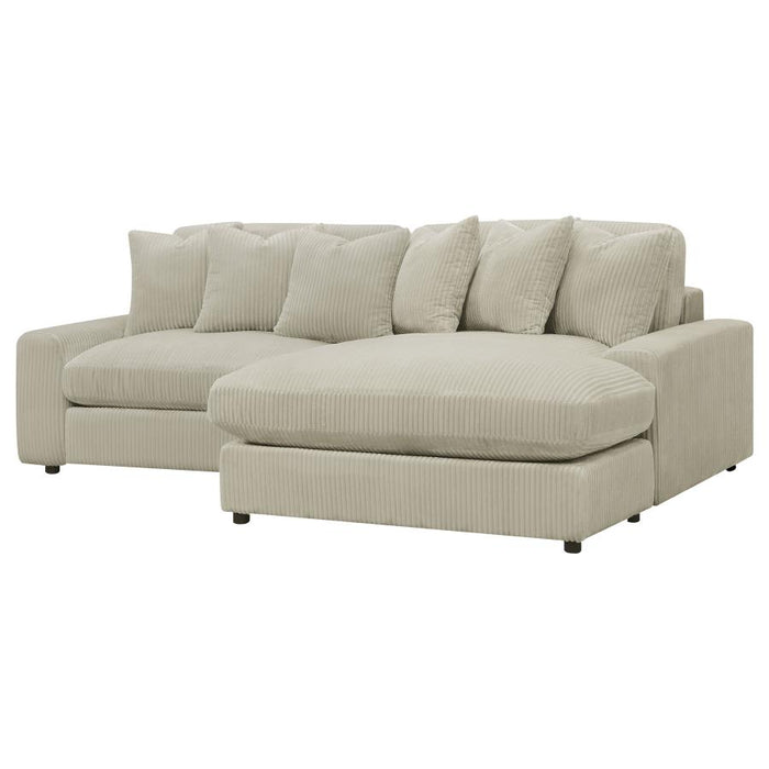 Blaine Upholstered Reversible Sectional Sofa Sand