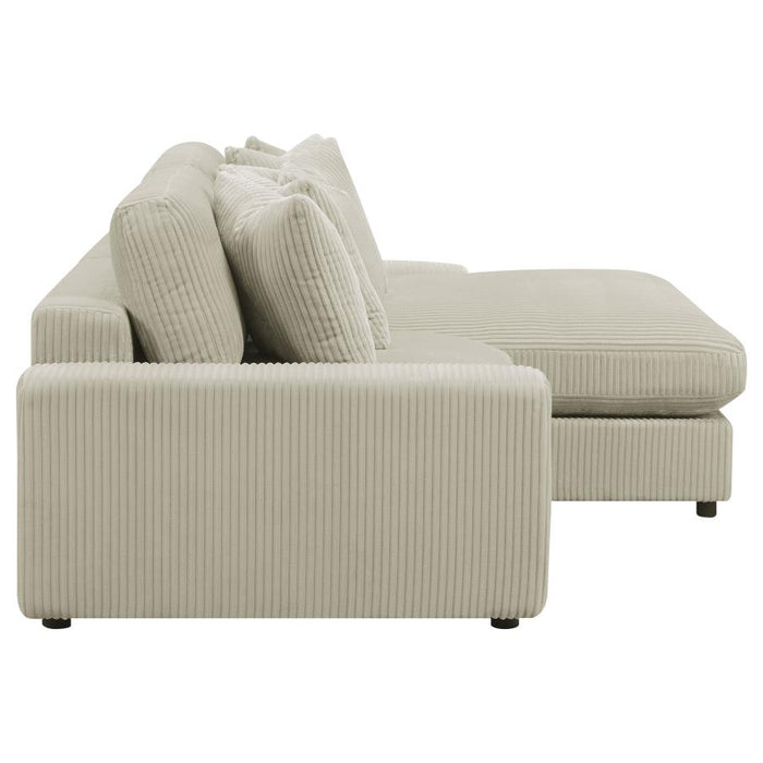 Blaine Upholstered Reversible Sectional Sofa Sand