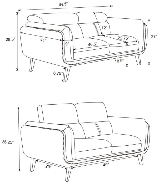 Shania Sofa BLACK