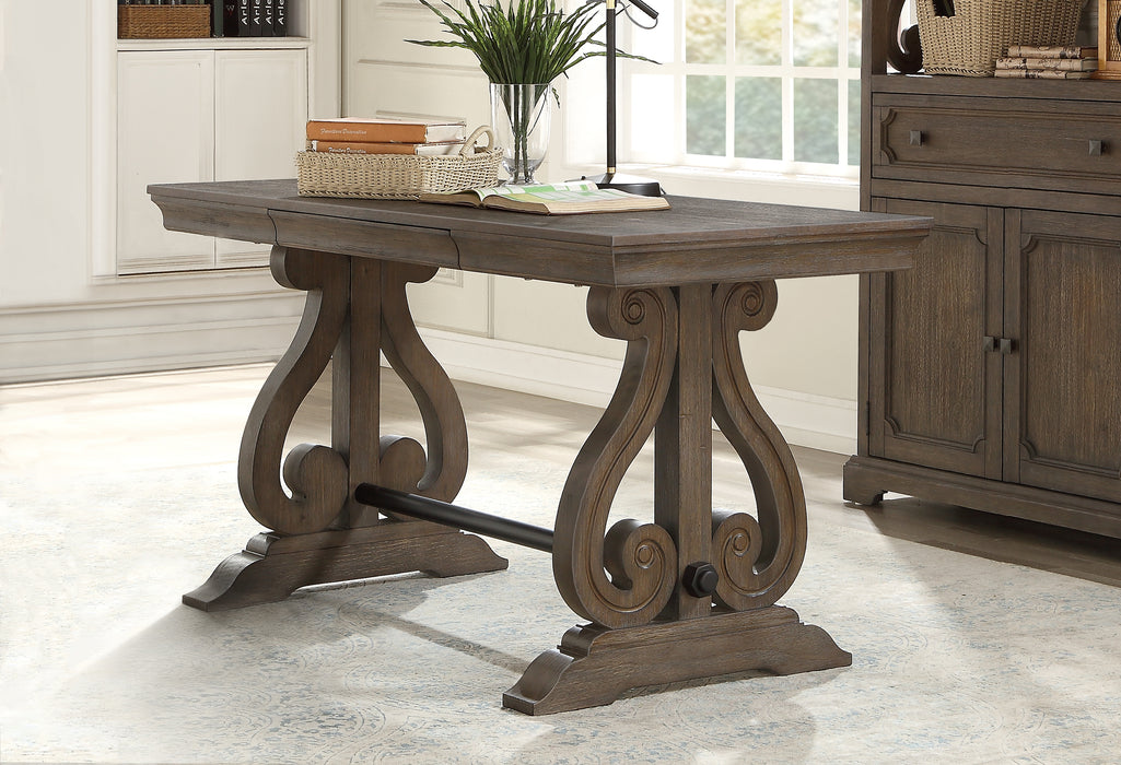 Toulon 60" Desk DISTRESSED DARK OAK ONLY