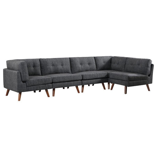 churchill-5-piece-upholstered-modular-sectional-dark-grey