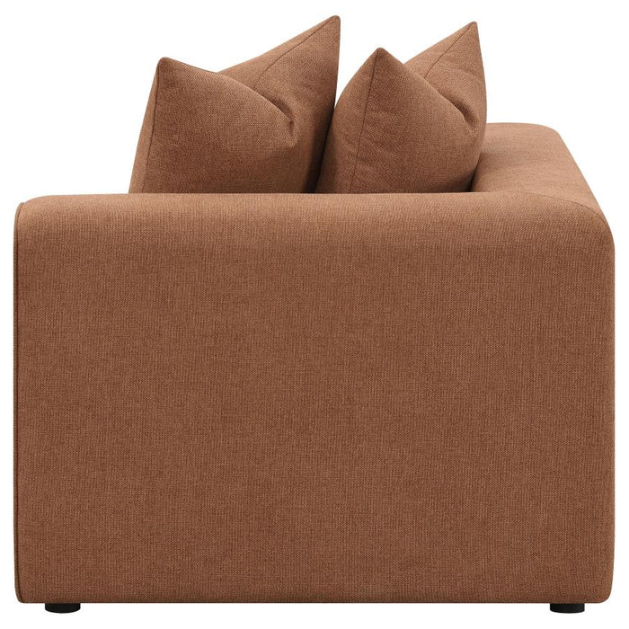 Jennifer 6-piece Upholstered Modular Sectional Terracotta