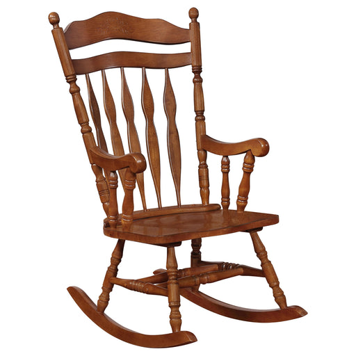 traditional-medium-brown-rocking-chair