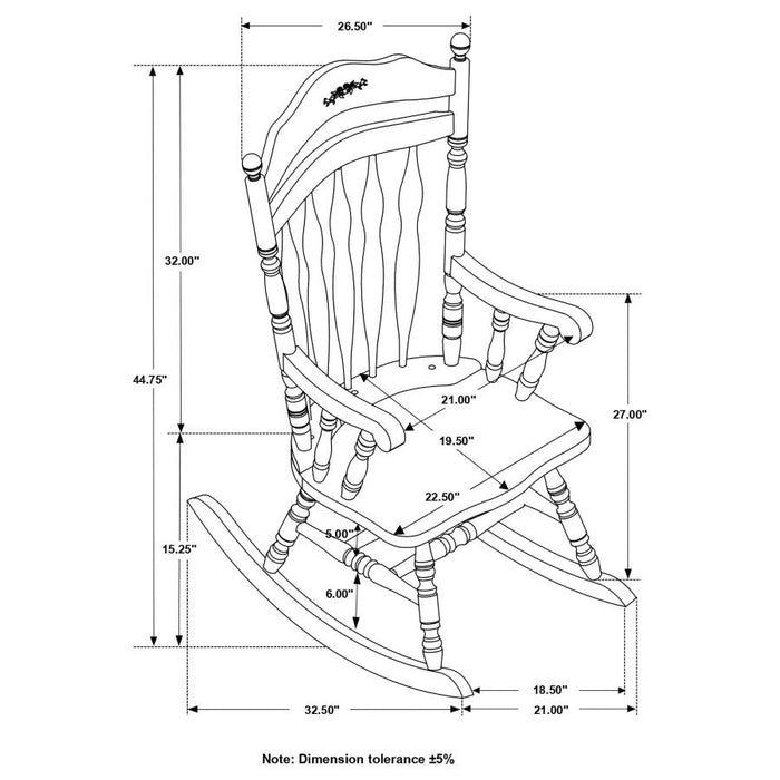 Aylin Rocking Chair Medium Brown