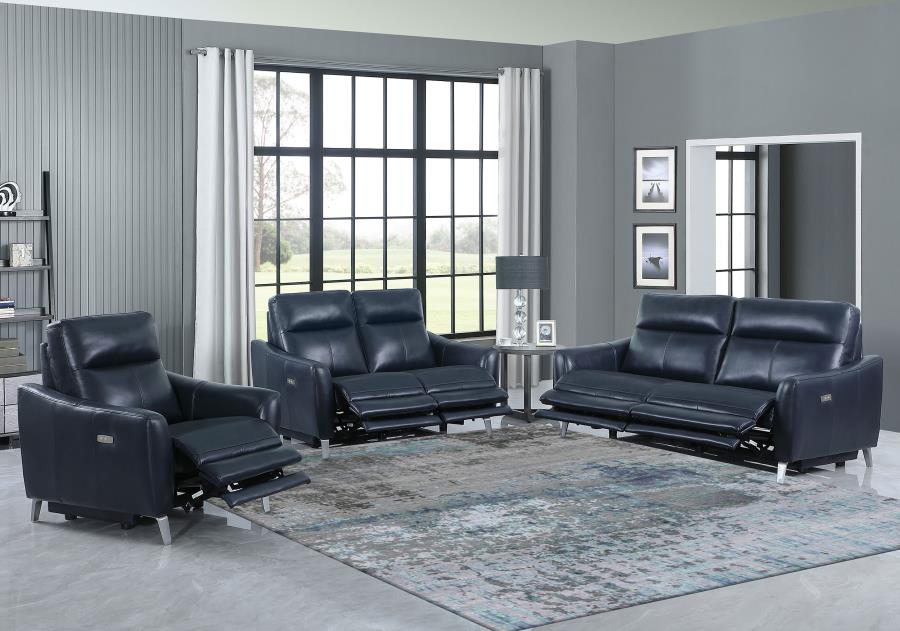 Derek Power Sofa Recliner BLUE