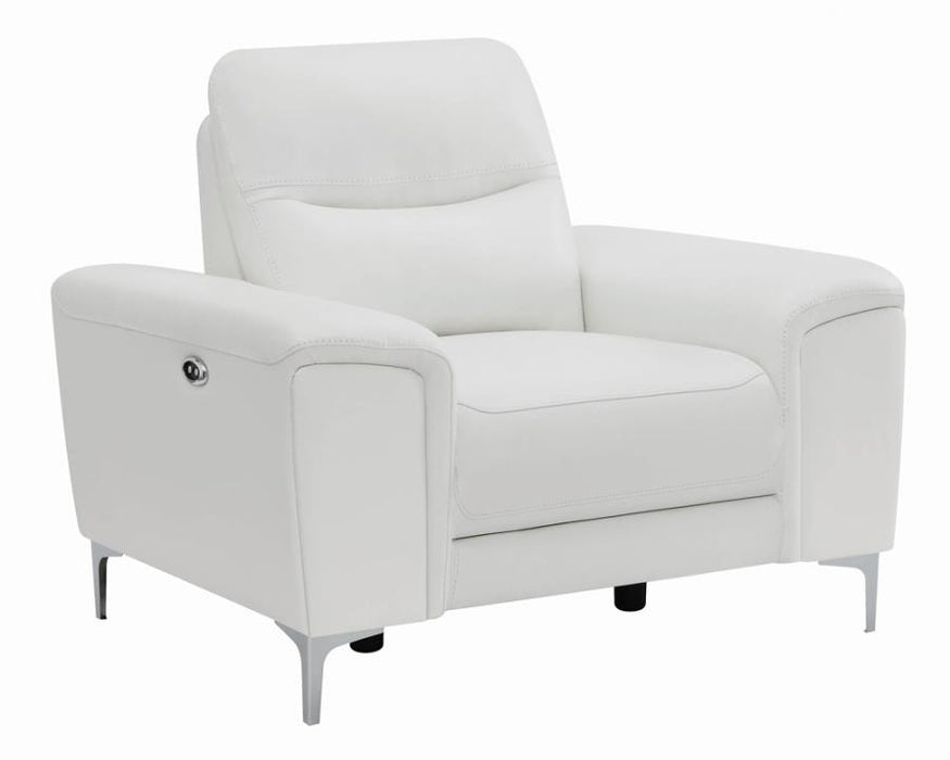 Largo Upholstered Power Recliner White