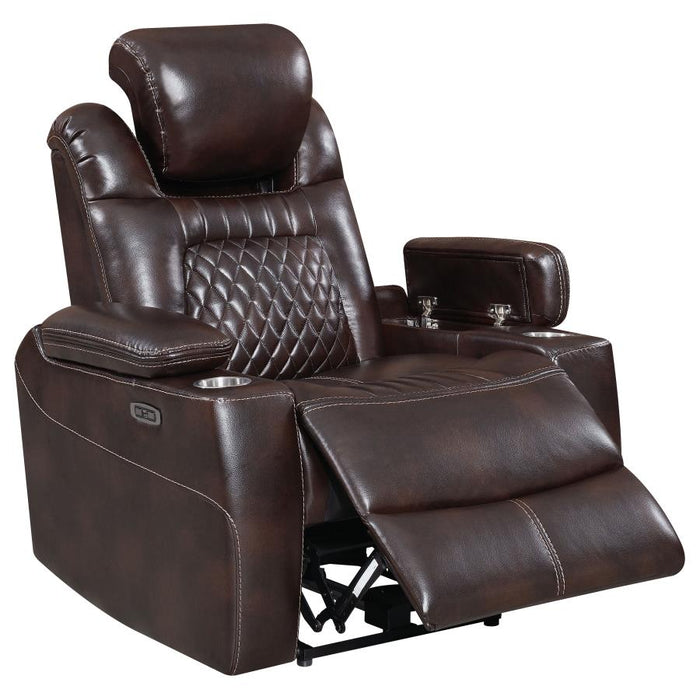 Korbach Upholstered Power^2 Recliner Espresso