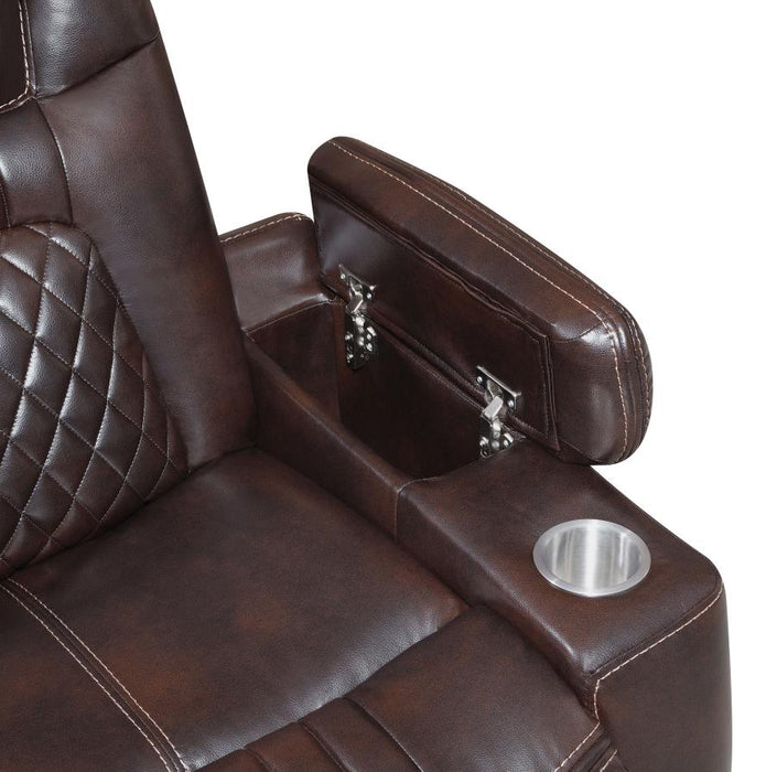 Korbach Upholstered Power^2 Recliner Espresso