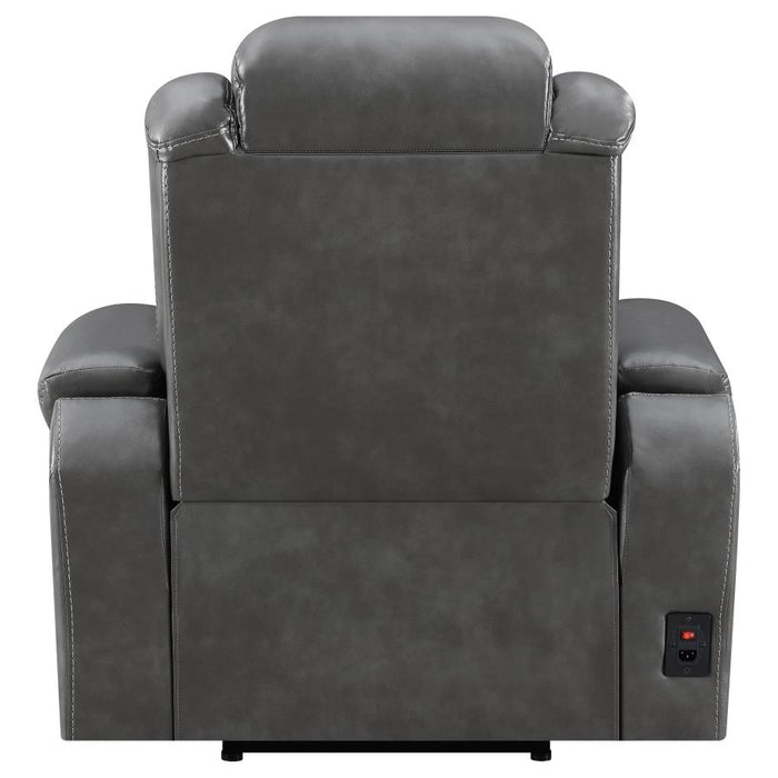 Korbach Upholstered Power^2 Recliner Charcoal