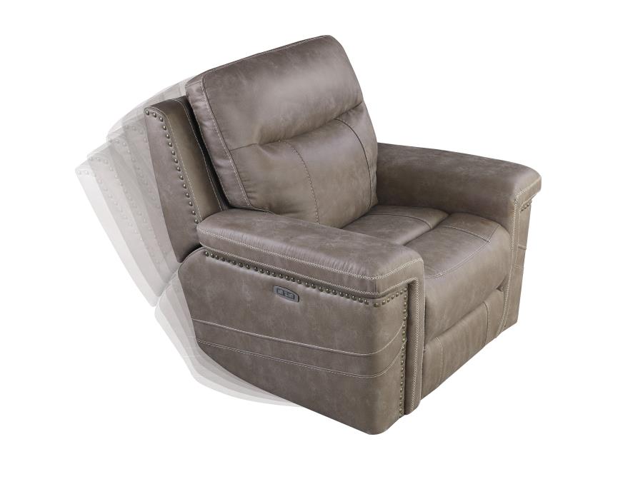 Wixom Power^2 Glider Recliner Taupe