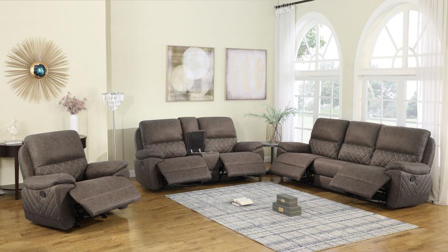 Variel Upholstered Tufted Motion Sofa TAUPE