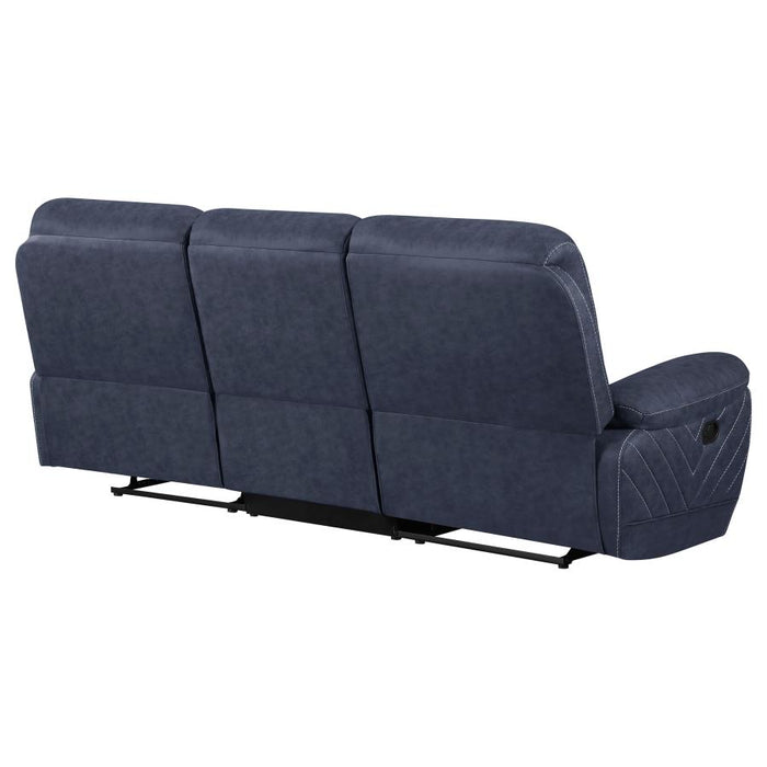 Variel Upholstered Tufted Motion Sofa BLUE