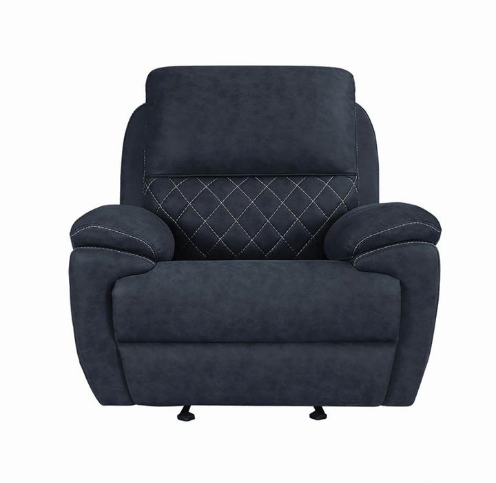 Variel Glider Recliner Blue