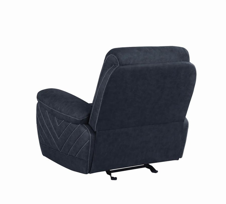 Variel Glider Recliner Blue