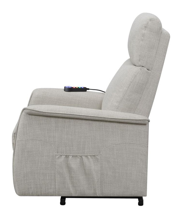 Herrera Power Lift Recliner with Wired Remote Beige