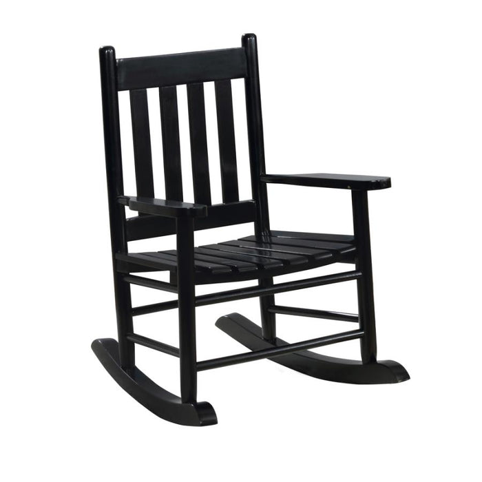 Annie Slat Back Youth Rocking Chair Black