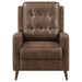 davidson-upholstered-tufted-push-back-recliner-brown