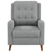 davidson-upholstered-tufted-push-back-recliner-grey