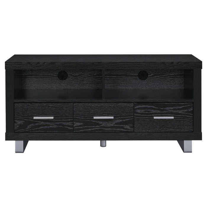 Alton 48" 3-drawer 47" TV Console BLACK OAK ONLY