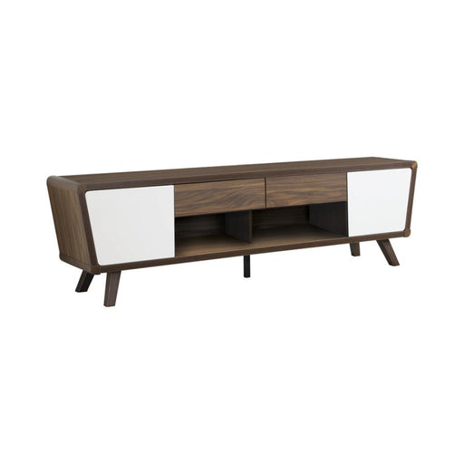 alvin-2-drawer-tv-console-dark-walnut-glossy-white-only