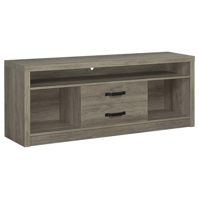 Burke 2-drawer 59" TV Console GREY DRIFTWOOD ONLy